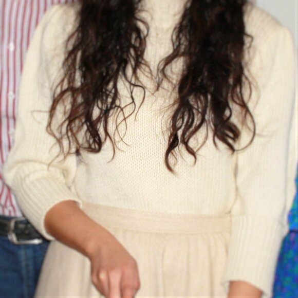 Wool Edwardian Cottagecore Sweater - Picture 9 of 11